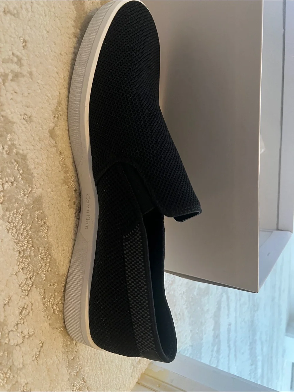 Calvin Klein Black Slip-On Knit Loafer